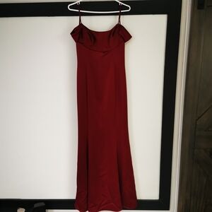 Elegant Red Evening Gown